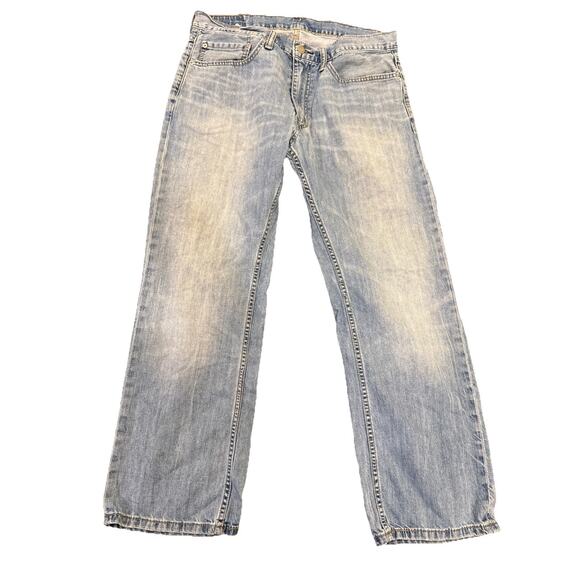 Levis 559 Jeans Mens 34x30 Blue Denim Relaxed Straight Medium Wash Casual Baggy - Picture 2 of 13